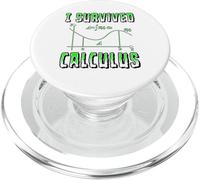 Funny I Survived Calculus Escuela de Matemáticas PopSockets PopGrip para MagSafe