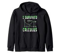 Funny I Survived Calculus Escuela de Matemáticas Sudadera con Capucha