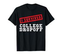 Funny I Survived College Dropoff Padres Que comienzan la Escuela Camiseta