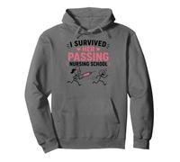 Funny I Survived Her Passing Nursing School Sudadera con Capucha