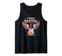 Funny I Teach ROCKSTARS Maestro Coro Equipo Música Motivar Camiseta sin Mangas