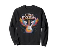 Funny I Teach ROCKSTARS Maestro Coro Equipo Música Motivar Sudadera