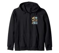 Funny I Woof You Cute Puppy Pet Lover Sarcástico Animal Cita Sudadera con Capucha