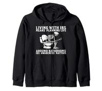 Funny IBS Awareness Irritable Bowel Syndrome Warrior Gifts Sudadera con Capucha