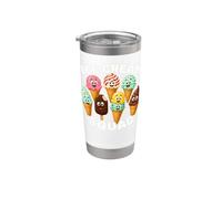Funny Ice Cream Ice Cream Squad Women Men Kids Vaso térmico de acero inoxidable de doble pared