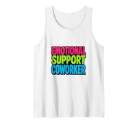 Funny Idea for Coworker Emotional Support Office Joke Camiseta sin Mangas