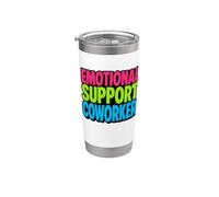 Funny Idea for Coworker Emotional Support Office Joke Vaso térmico de acero inoxidable de doble pared