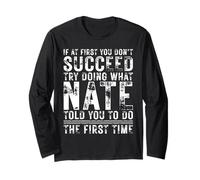 Funny If At First You Don't Succeed Birthday NATE Name Idea Manga Larga