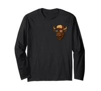 Funny if Genders Confuse You Go Milk a Bull Vintage Bandera de Estados Unidos Manga Larga