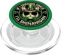 Funny If I Shenan Once I'Ll Shenanigan Gato del Día de San Patricio PopSockets PopGrip para MagSafe