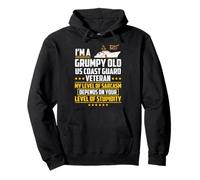 Funny I'm A Grumpy Old USA Coast Guard Veterano Jubilado USCG Sudadera con Capucha