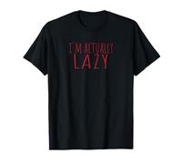 Funny I'm Actually Lazy Men Women Retro Design Humor Lovers Camiseta