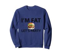 Funny I'm Fat Let's Party Dad BOD Broma para Beber y barbacoas Sudadera