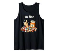 Funny I'm Fine Pharmacist Technician RX Pharmacy Tech Squad Camiseta sin Mangas