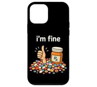 Funny I'm Fine Pharmacist Technician RX Pharmacy Tech Squad Carcasa para iPhone 12 Mini