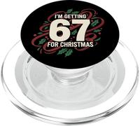 Funny I'm Getting Six Seven 67 for Christmas 6 7 Meme Design PopSockets PopGrip para MagSafe