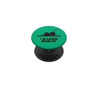 Funny I'm Gonna Mow-sey (Mosey) Lawnmower Humor PopSockets PopGrip Adhesivo