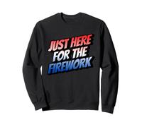 Funny I'm Just Here For The Fireworks 4th Of July Couple Sudadera