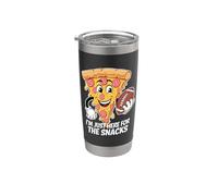 Funny I'm Just Here For The Snacks Fútbol Vaso térmico de acero inoxidable de doble pared