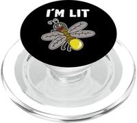 Funny I'm Lit T-Shirt Firefly Lightning Bug Gift tee PopSockets PopGrip para MagSafe