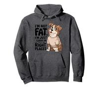 Funny I'm Not Fat Dog for Moms Dads & Fans Juguetón Novedad Sudadera con Capucha