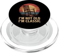 Funny I'm Not Old I'm Classic Saying Retro Humor Old Chair PopSockets PopGrip para MagSafe