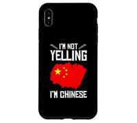 Funny I'm Not Yelling I'm Chinese | Bandera de China Carcasa para iPhone XS MAX