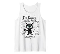 Funny I'm Ready Maybe Back To School Funny Teacher Hombres Mujeres Camiseta sin Mangas