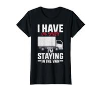 Funny I'm Staying In Tha Van Phasmophobia Man Women Camiseta gráfica económica, Mujer, Negro, L