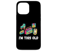 Funny I'm this old quote cassette VHS patines 1980s Carcasa para iPhone 13 Pro Max