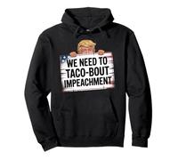 Funny Impeachment TACO Bout Resist No Kings Bandera estadounidense Sudadera con Capucha