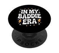 Funny In My Baddie Era, Bold Queen, Retro Diva Confidence PopSockets PopGrip Adhesivo