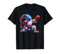 Funny Independence Day GNOME Graphic For Men Boxing Workout Camiseta
