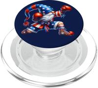 Funny Independence Day GNOME Graphic For Men Boxing Workout PopSockets PopGrip para MagSafe