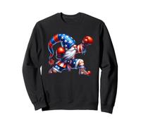 Funny Independence Day GNOME Graphic For Men Boxing Workout Sudadera