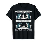 Funny Inglés Gramática Profesor Lets Eat Bob - Regreso a la escuela Camiseta