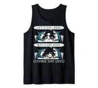 Funny Inglés Gramática Profesor Lets Eat Bob - Regreso a la escuela Camiseta sin Mangas