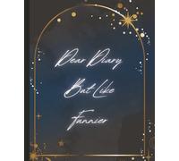 Funny Inspirational Notebook Journal for Women - "Dear Diary But Like Funnier" - Grey & Gold Star Design, 7.5x9.25, 120 Pages College Ruled - Gift for ... Christmas, Graduation Anniversary & More