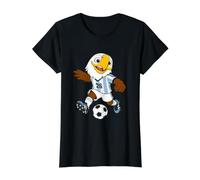 Funny Inspired Soccer Player Playing Football Graphic Camiseta gráfica económica, Mujer, Negro, L