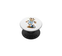 Funny Inspired Soccer Player Playing Football Graphic PopSockets PopGrip Adhesivo