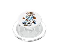 Funny Inspired Soccer Player Playing Football Graphic PopSockets PopGrip para MagSafe