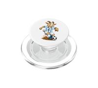 Funny Inspired Soccer Player Playing Football Graphic PopSockets PopGrip para MagSafe