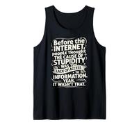 Funny Internet Meme Falta de Acceso a la información Camiseta sin Mangas