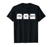 Funny it Programmer Geek Keyboard Humor Ctrl Alt Delete Camiseta