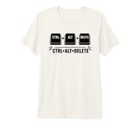 Funny it Programmer Geek Keyboard Humor Ctrl Alt Delete Camiseta Premium