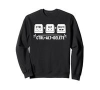 Funny it Programmer Geek Keyboard Humor Ctrl Alt Delete Sudadera