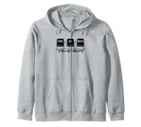 Funny it Programmer Geek Keyboard Humor Ctrl Alt Delete Sudadera con Capucha