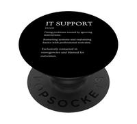 Funny IT Support Definición Diccionario sarcástico PopSockets PopGrip Adhesivo