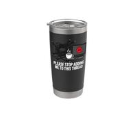 Funny IT Support Please Stop Adding Me To This Thread Vaso térmico de acero inoxidable de doble pared