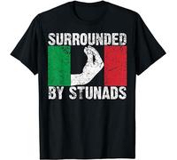 Funny Italian Gift for Men Women Great tee Crew Neck Unisex Short Sleeve T-Shirt L